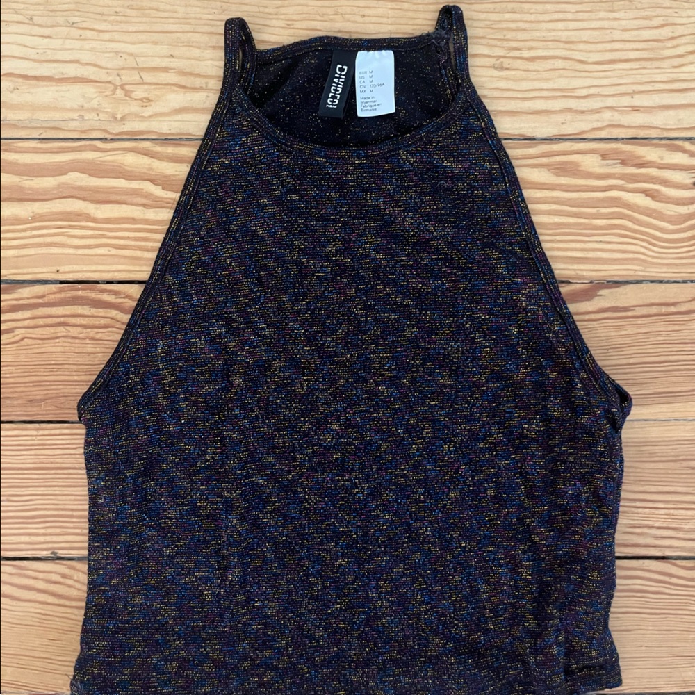 H&M Sparkle crop top